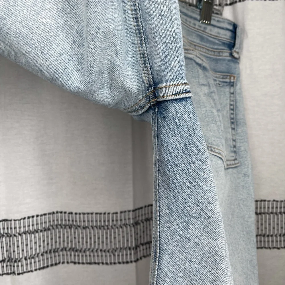 Rag & Bone Cait Mid Rise Skinny Jeans Light Wash Distressed